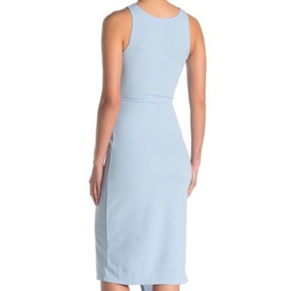 Love..Ady Twist Front Scuba Crepe Dress IceBlue - Picture 2 of 3